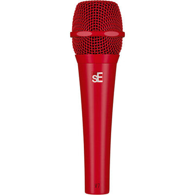 SE Electronics V7-RED Studio-grade Handheld Microphone Supercardioid in Red – front view