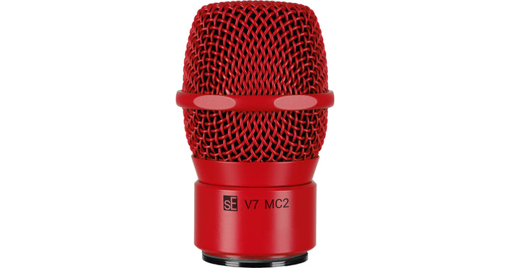 SE Electronics V7MC2RDMP3 V7 Mic Capsule for Sennheiser Wireless in Red w/Pouch – front view