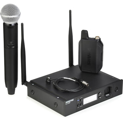 Shure Shure GLXD124R+/85M Rack Digital Wireless Combo System (Handheld + Lavalier) (Z3)