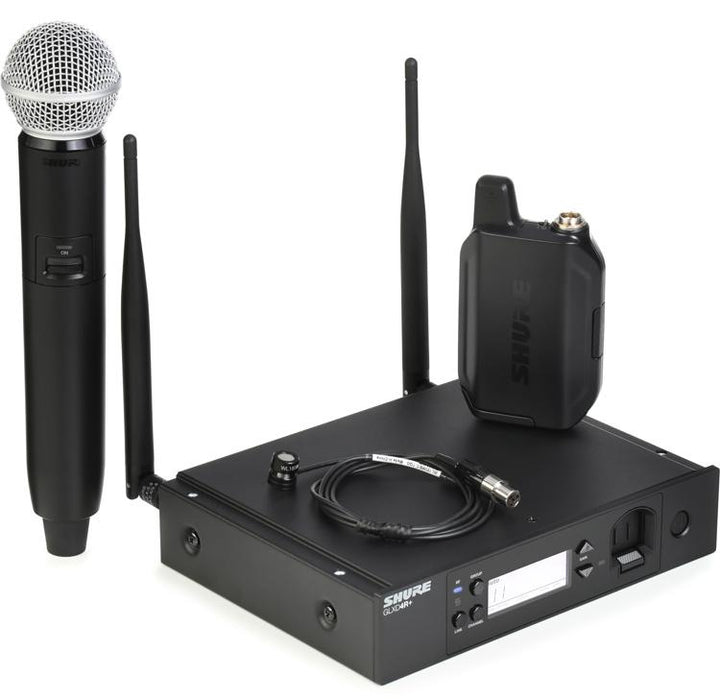 Shure Shure GLXD124R+/85M Rack Digital Wireless Combo System (Handheld + Lavalier) (Z3)