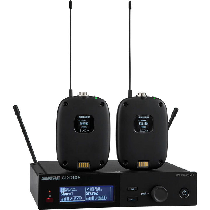Shure Shure SLXD14D Dual-Channel Wireless Bodypack System (G57)