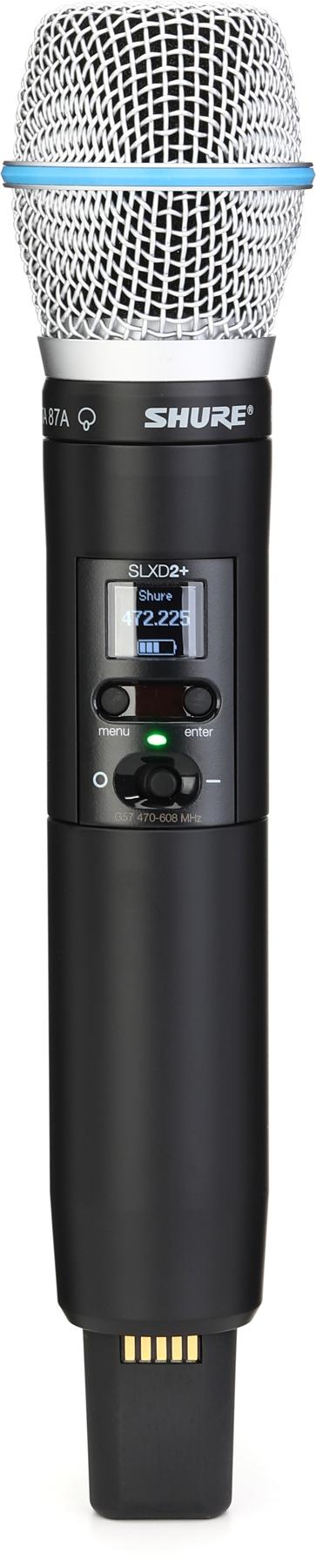 Shure Shure SLXD2 Digital Wireless Handheld Transmitter with Beta 87A (G57)