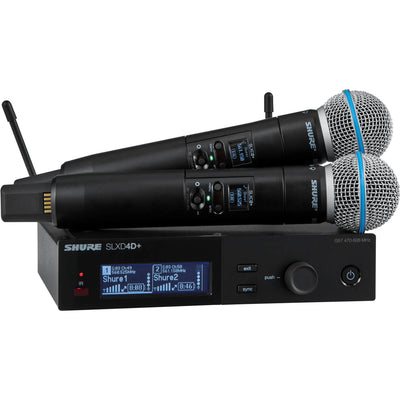 Shure Shure SLXD24D Dual Wireless Handheld System with Beta 58A (G57)