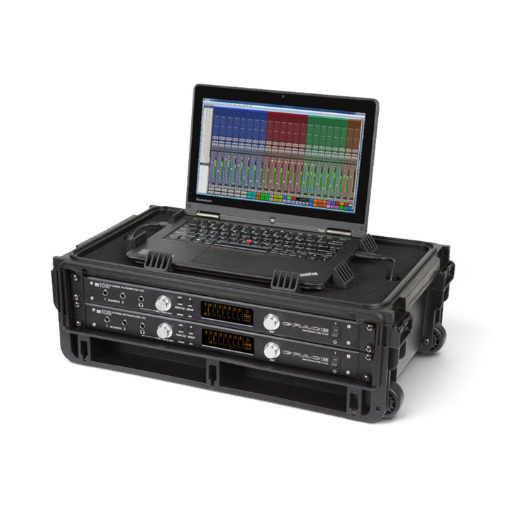 SKB SKB 1SKB-ISF2U Injection Molded 2U Studio Flyer Rack Case (Black) - Cases & Transport Accessories