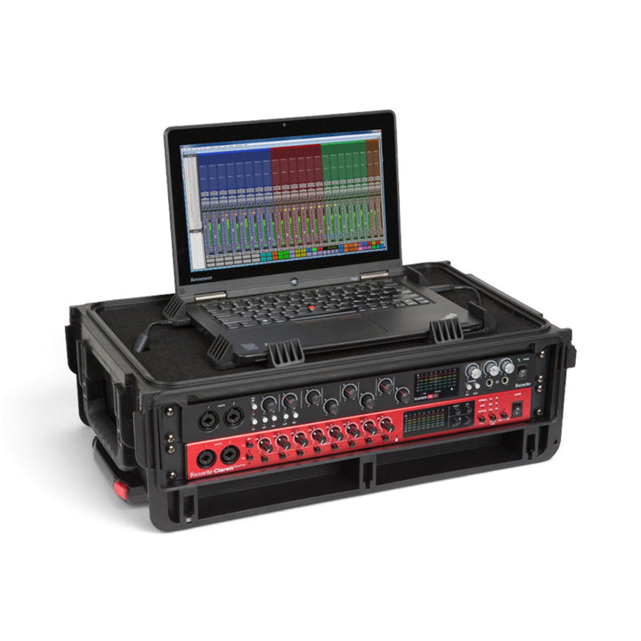 SKB SKB 1SKB-ISF2U Injection Molded 2U Studio Flyer Rack Case (Black) - Cases & Transport Accessories