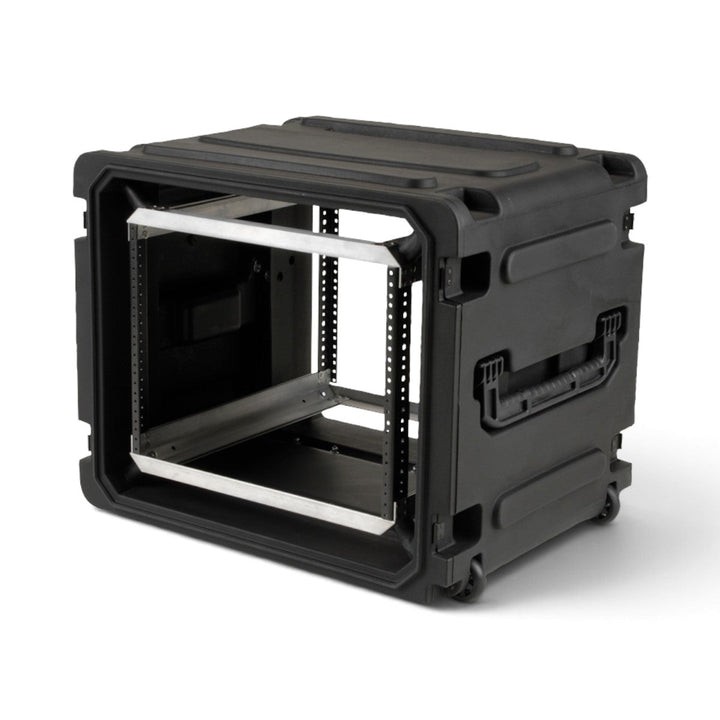 SKB SKB 3SKB-R08U20W rSeries 8U 20 Deep Rolling Shock Rack (Black) - Cases & Transport Accessories