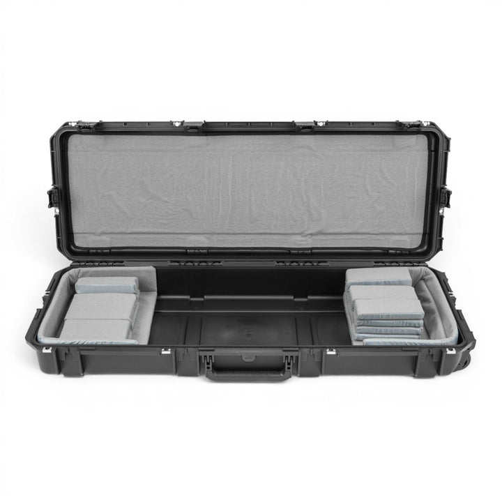 SKB SKB iSeries 4214-5 Narrow 61-note Keyboard Case (Black / Padded Liner) - Keyboard & Synthesizer Stands