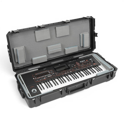 SKB SKB iSeries 4217-7 61-note Keyboard Case (Black / Padded Liner) - Keyboard & Synthesizer Stands