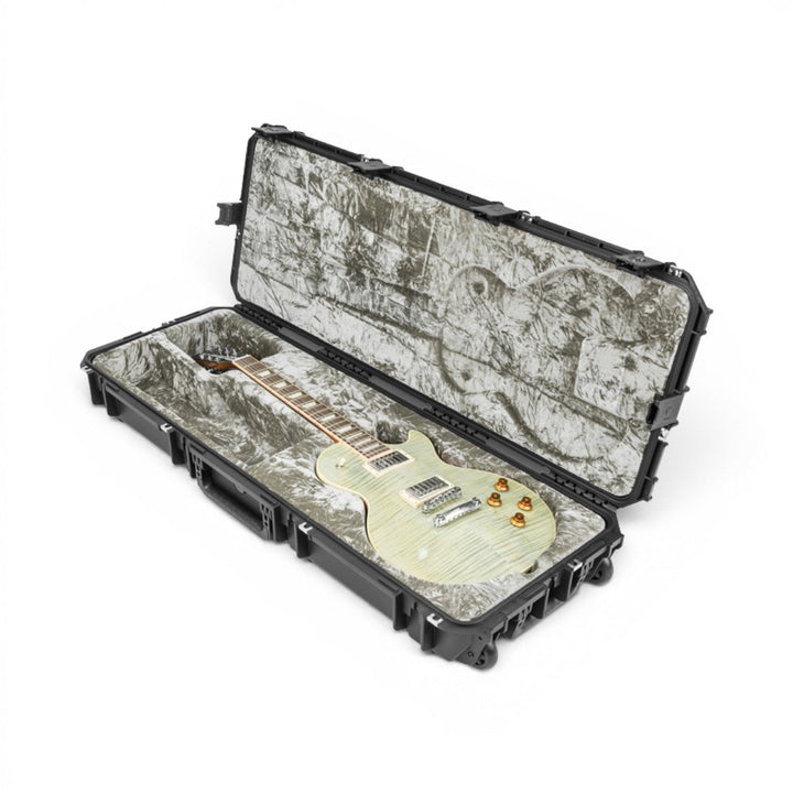 SKB SKB iSeries 4214-56 Les Paul Waterproof Guitar Flight Case (Black) - Instrument Cases