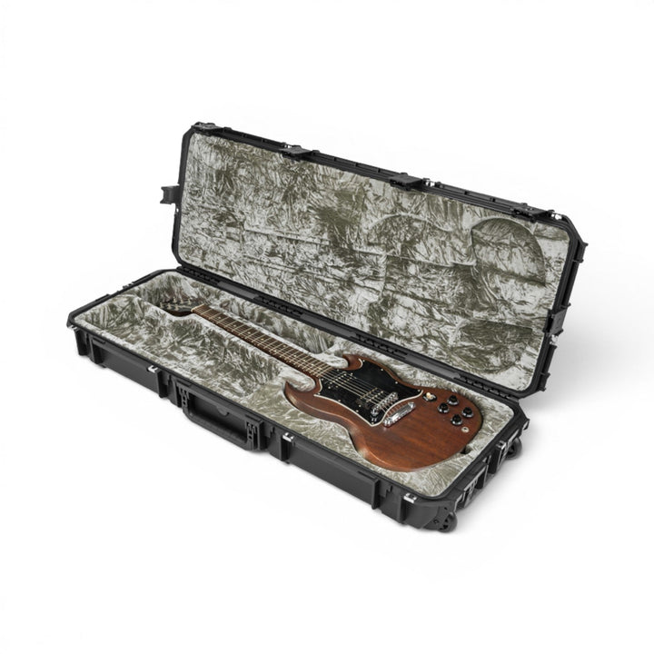 SKB SKB iSeries 4214-61 SG Style Waterproof Guitar Flight Case (Black) - Guitar Stands
