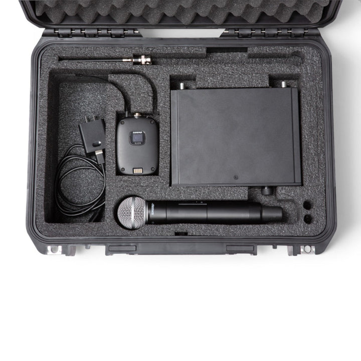 SKB SKB iSeries 1711-6 Shure SLX-D / QLX-D Case (Black, Pre-Cut Foam) - Cases & Transport Accessories