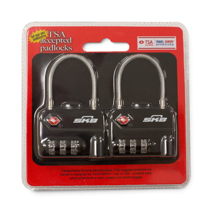 SKB SKB 1SKB-PDL-C TSA Combination Cable Padlocks (Black) - Cases & Transport Accessories