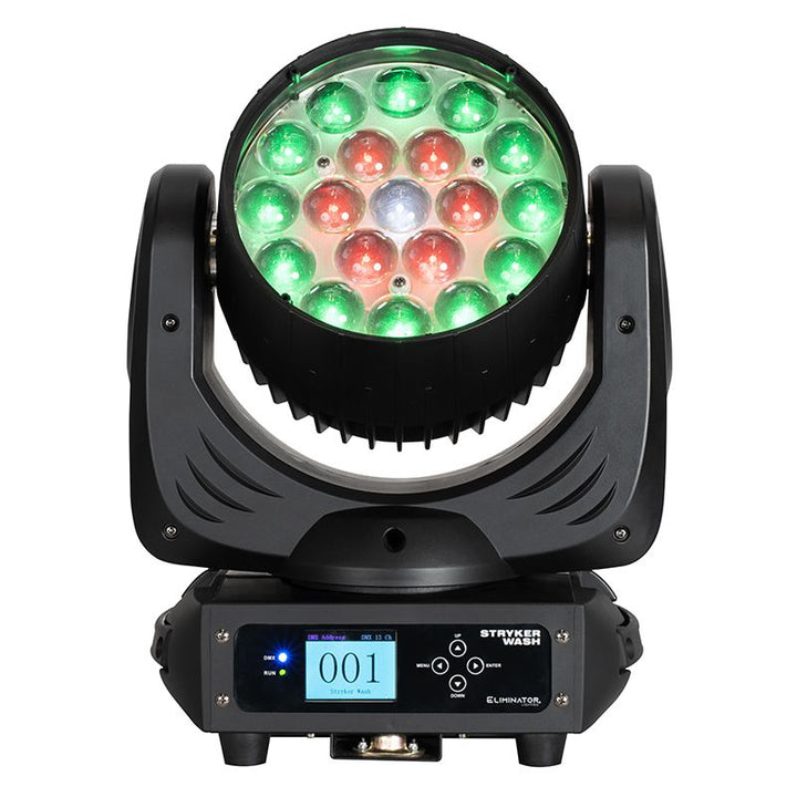 Eliminator STRYKER WASH LED Wash Light Fixture - 19 x 12W
