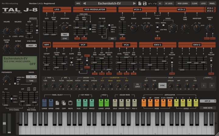 TAL SOFTWARE TAL J-8 Jupiter 8