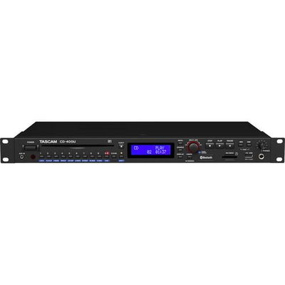 Tascam CD-400U CD SD USB Player With Bluetooth And Am/Fm Tuner