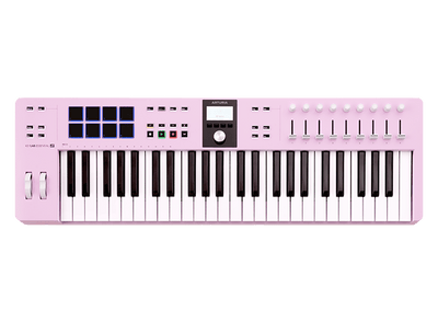 Arturia KEYLAB ESSENTIAL 49 MK3 Universal MIDI Controller - 49 Keys (Rose Quartz)