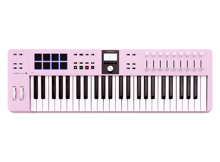 Arturia KEYLAB ESSENTIAL 49 MK3 Universal MIDI Controller - 49 Keys (Rose Quartz)