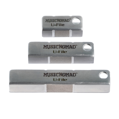MusicNomad MusicNomad U-File Diamond Fret Leveling Files for Single Frets - 3 Pack
