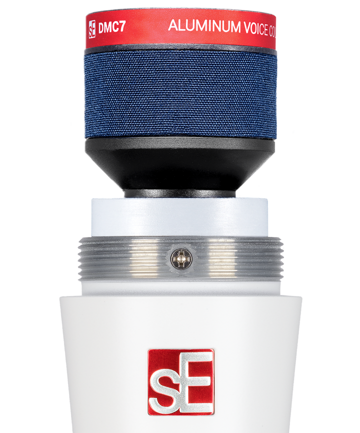 SE Electronics V7WHITE Studio-grade Handheld Microphone Supercardioid in White – detail view