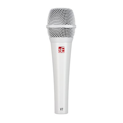 SE Electronics V7WHITE Studio-grade Handheld Microphone Supercardioid in White – front view