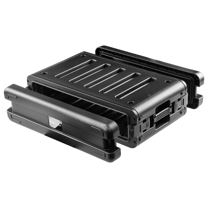 Odyssey VR2SMIC2ZP 2U Watertight Rack Case with 2 Mic Compartments