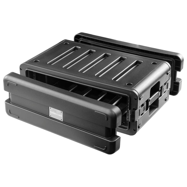 Odyssey VR3SMIC4ZP 3U Watertight Rack Case with 4 Mic Compartments