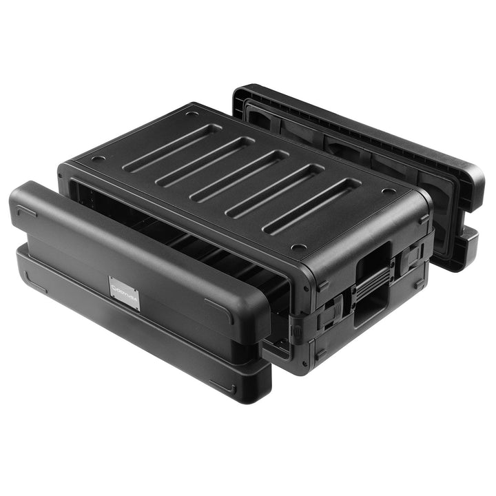 Odyssey VR3XSMIC4ZP 3U Watertight Rail-to-Lid Rack Case with 4 Mic Compartments