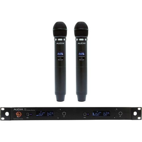Audix AP42VX5B Receiver With Two Handheld Transmitters (554Mhz-586Mhz)