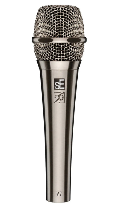 SE Electronics V7NICKEL Studio-grade Handheld Microphone Supercardioid - Brushed Nickel – front view