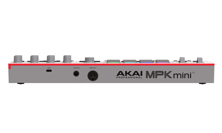 Akai MPK MINI IV Compact Keyboard And Pad Controller (Grey) - 25 Keys