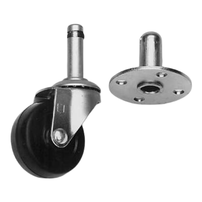 Apex YC-4 Set of four casters and socket for all instrument amplifiers - Cases & Transport Accessories